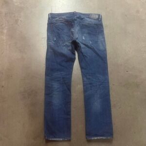 Y2K diesel men's blue thavar slim skinny jeans punk skater 34